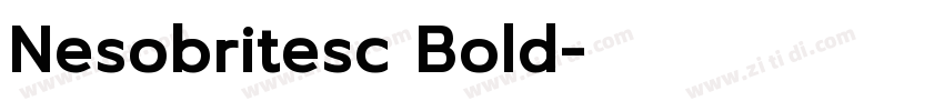 Nesobritesc Bold字体转换